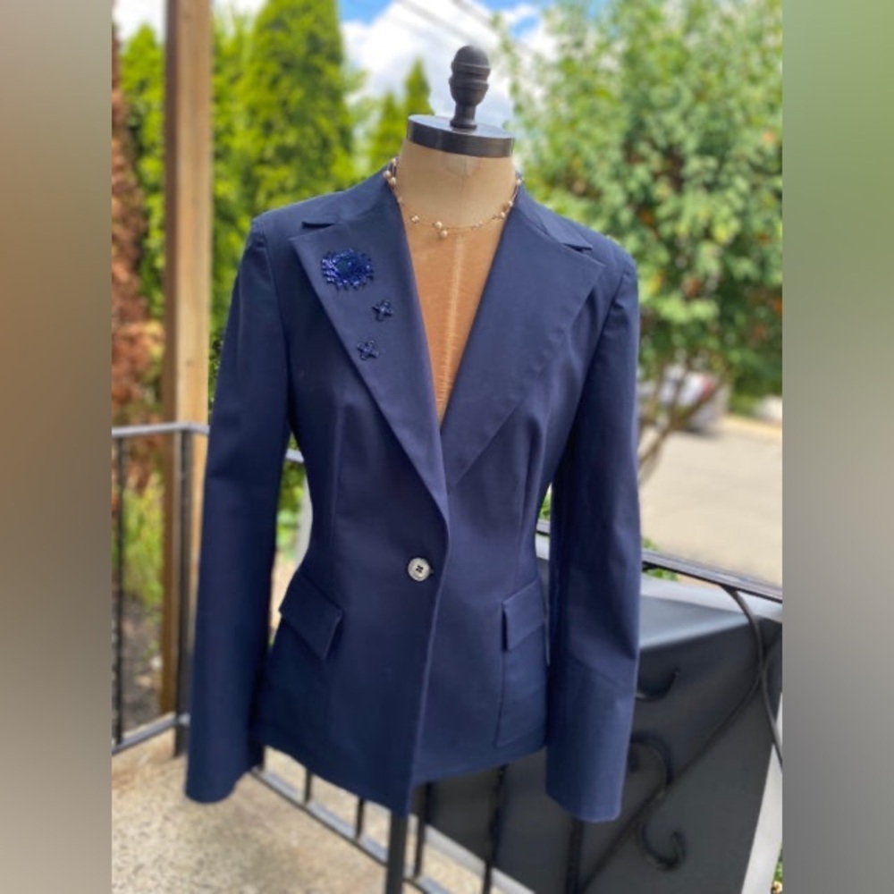 PIAZZA SEMPIONE NAVY SZ 42 BLAZER